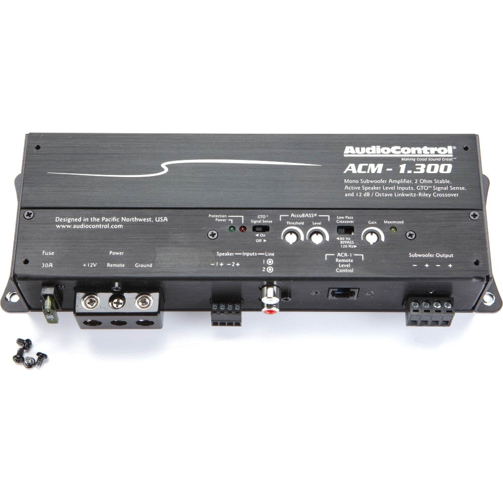 AudioControl ACM-1.300 300W RMS ACM Series 2 ohm Stable Monoblock Class-D Amplifier