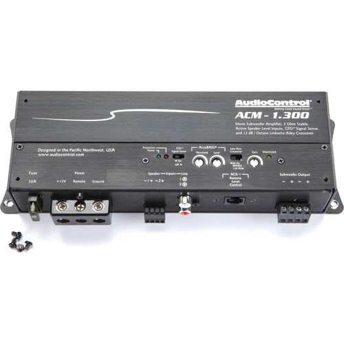AudioControl ACM-1.300 300W RMS ACM Series 2 ohm Stable Monoblock Class-D Amplifier