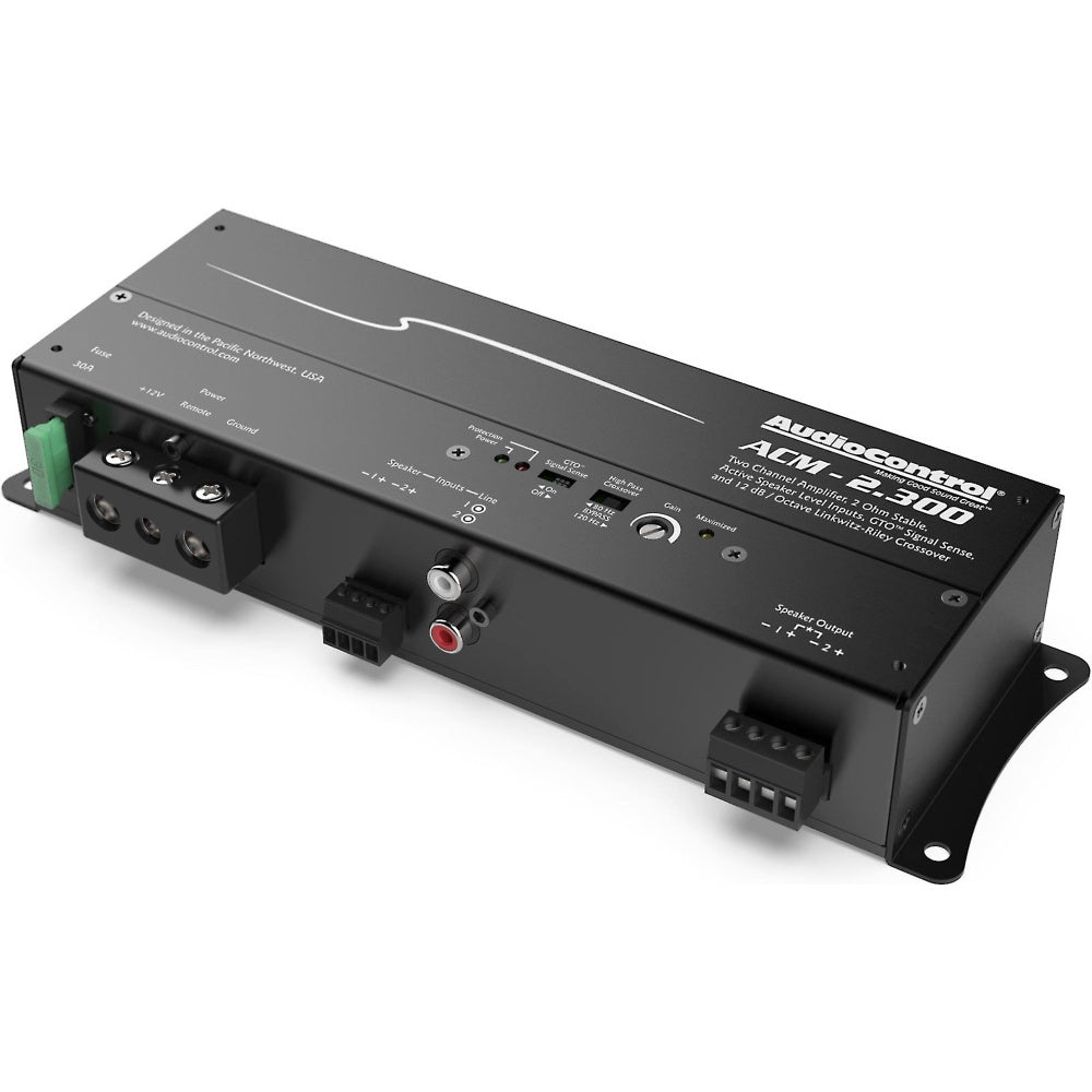 AudioControl ACM-2.300 300W RMS ACM Series 2 ohm Stable 2-Channel Class-D Amplifier
