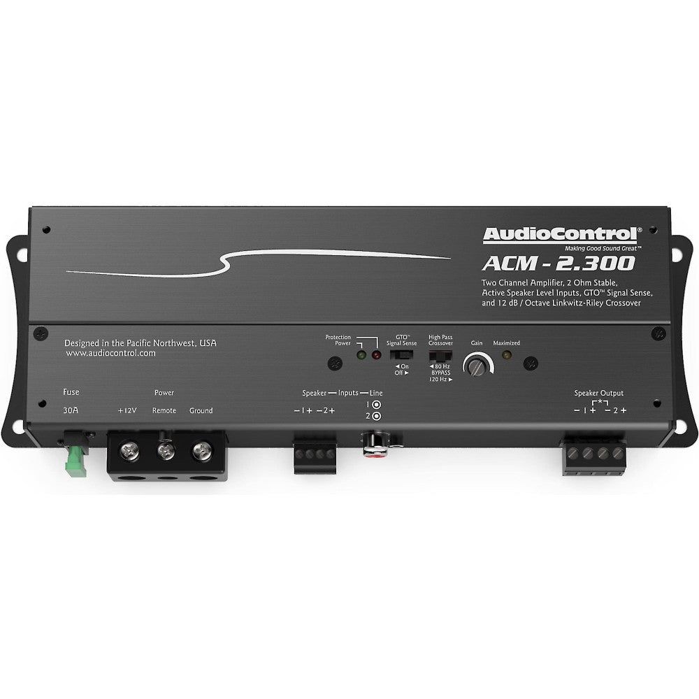 AudioControl ACM-2.300 300W RMS ACM Series 2 ohm Stable 2-Channel Class-D Amplifier