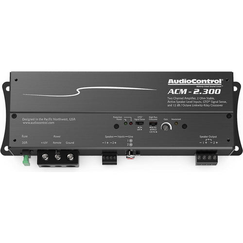 AudioControl ACM-2.300 300W RMS ACM Series 2 ohm Stable 2-Channel Class-D Amplifier