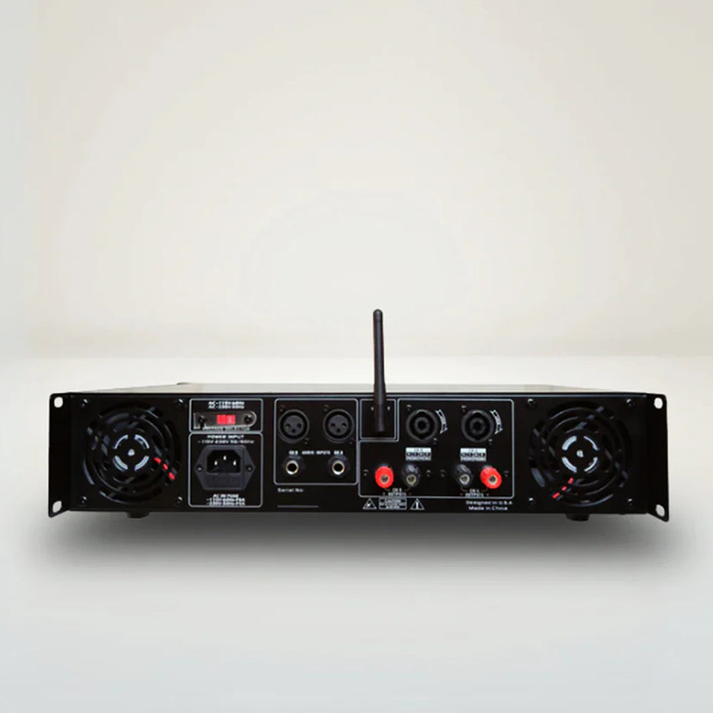 MR DJ AMP2000DSP 2Ch Class Ab 2000W Pa Dj Power Amplifier Onboard Dsp Bluetooth Usb