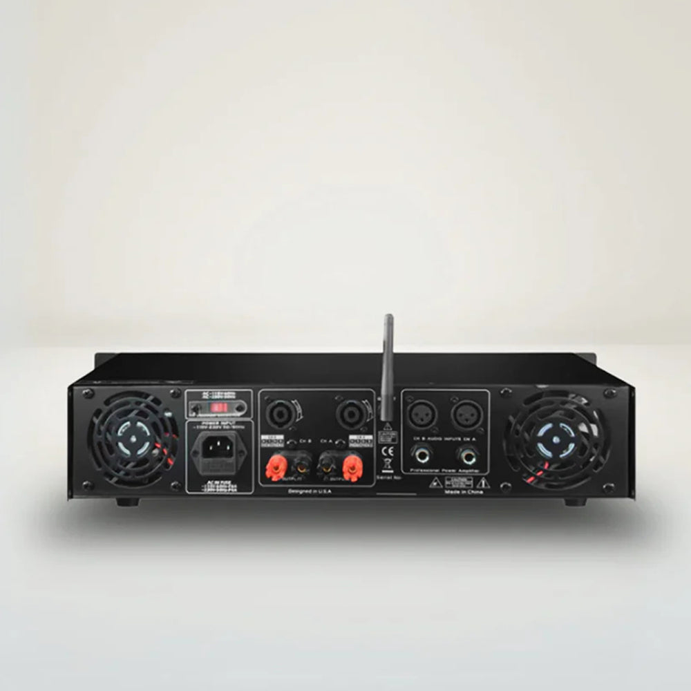 MR DJ AMP5000DSP 2Ch Class Ab 5000W Pa Dj Power Amplifier With Onboard Dsp Bluetooth Usb