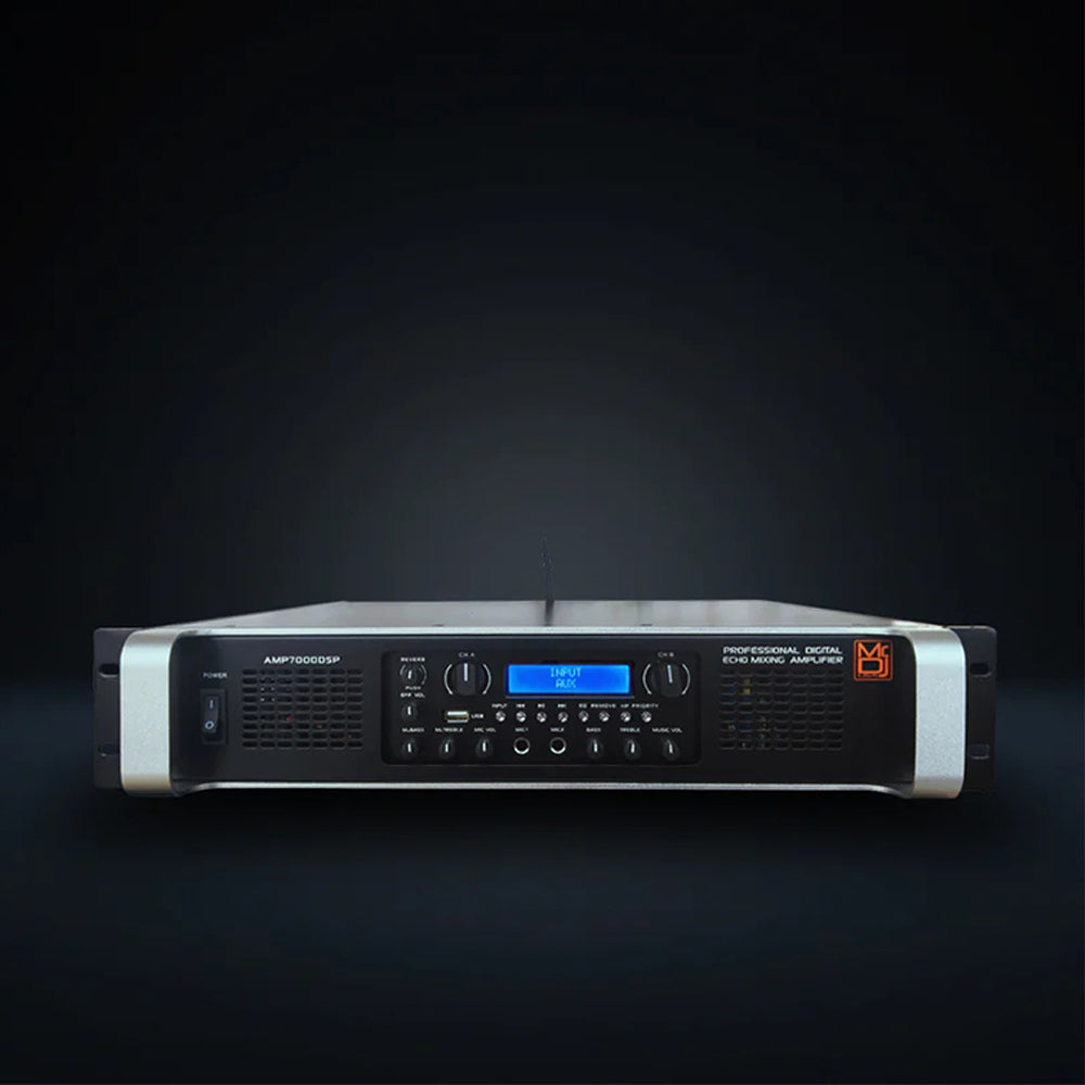MR DJ AMP7000DSP 2Ch Class Ab 7000W Pa Dj Power Amplifier Onboard Dsp Bluetooth Usb