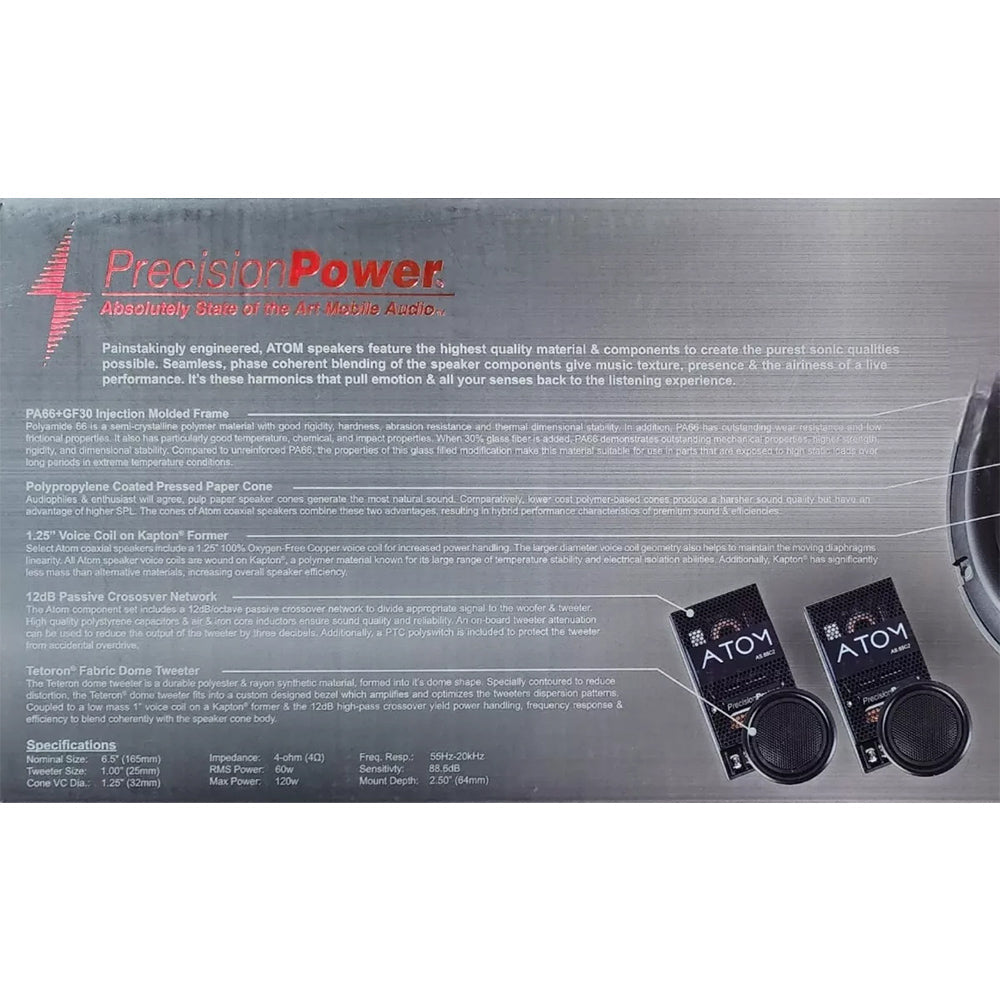 Precision Power AS.65C2 6.5 Inch ATOM Series Component Set