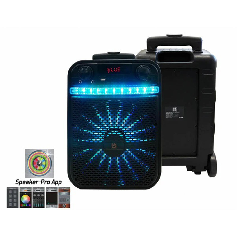 MR DJ AXL 10 Inch Active Speaker With  Bluetooth & Fm Radio & Mp3  Player, Eq, With Built In 4  Hours Battery