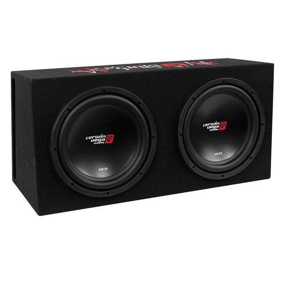 Cerwin Vega BKX212S XED Series 12" 500W RMS (1000 Peak Power Handling) Dual-Loaded Sealed Basskit Subwoofers in Factory-Tuned Enclosure