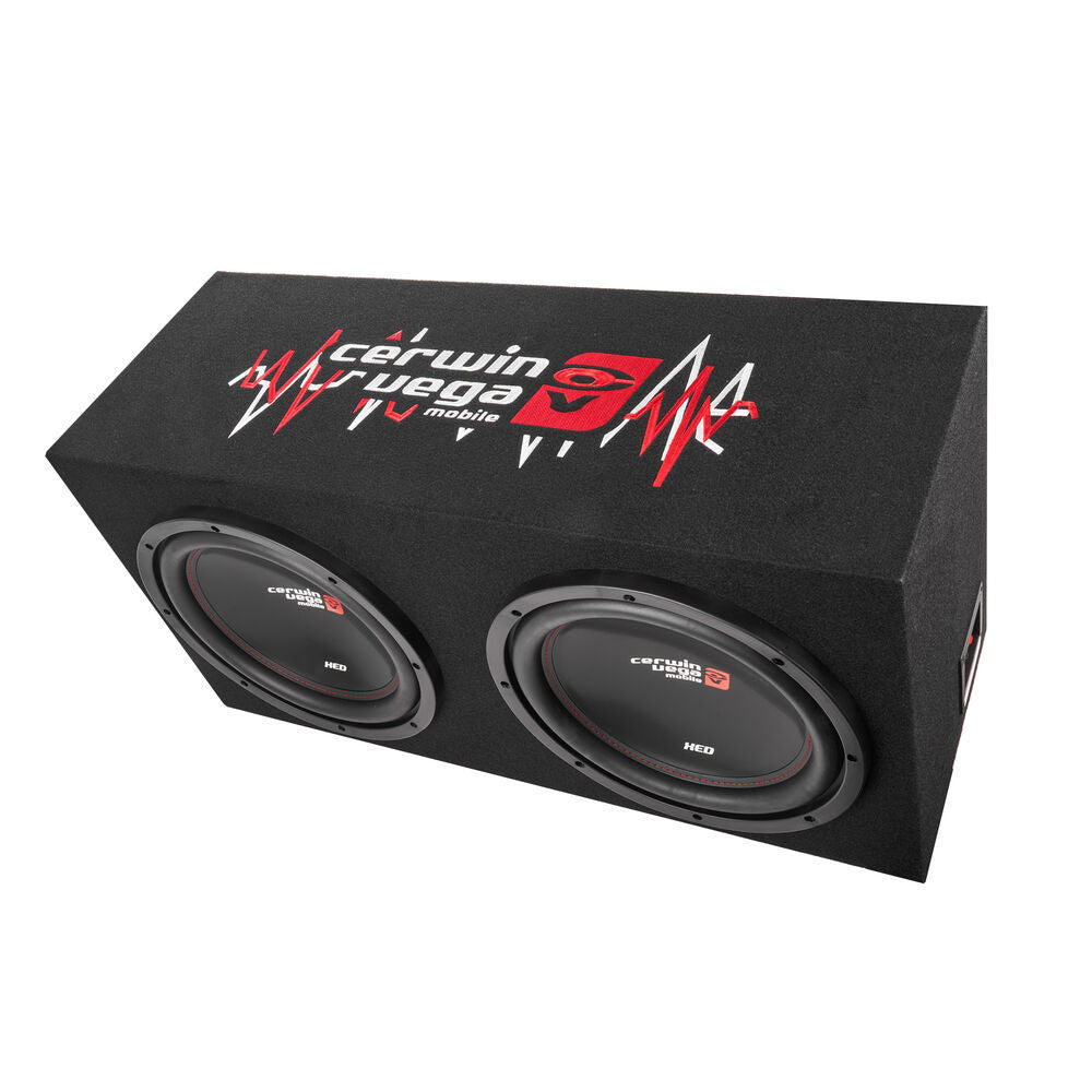 Cerwin Vega BKX212S XED Series 12" 500W RMS (1000 Peak Power Handling) Dual-Loaded Sealed Basskit Subwoofers in Factory-Tuned Enclosure