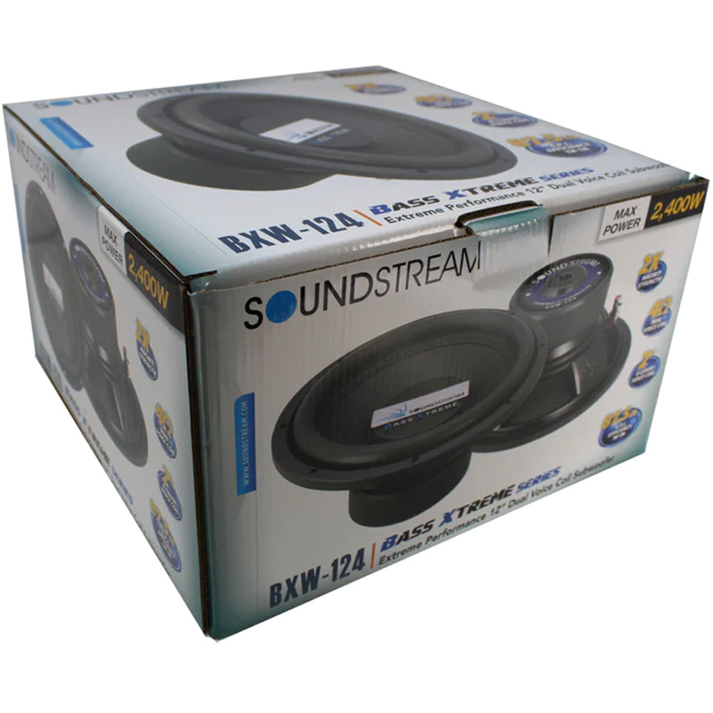 Soundstream BXW-124 12 Inch 800W RMS Dual 4-Ohm Subwoofer