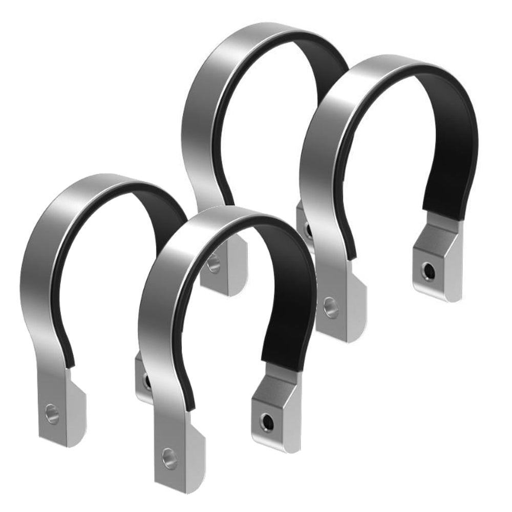 Diamond Audio CL030S 3" Clamp Ring, 4 pcs, Silver