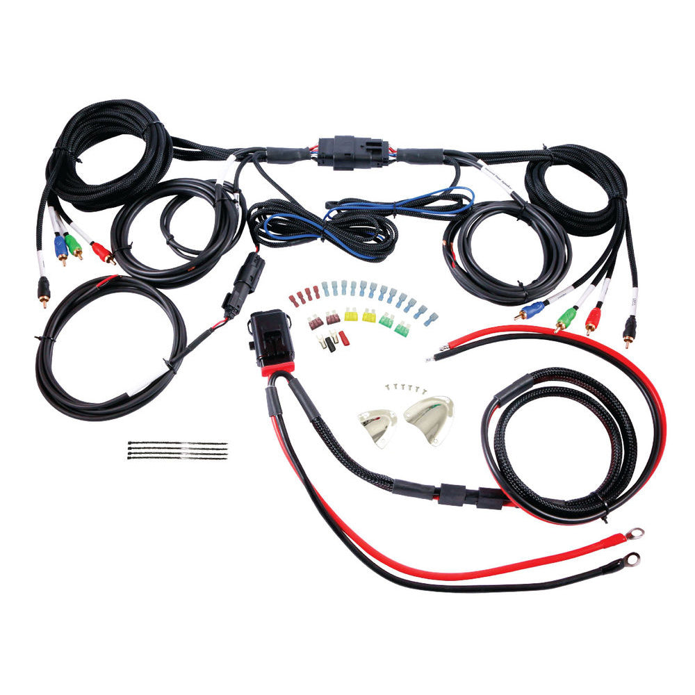 Cerwin Vega CMHR4 RPM Harley Davidson Specific 4 Channel Fairing And Bags Wiring Harness Kit