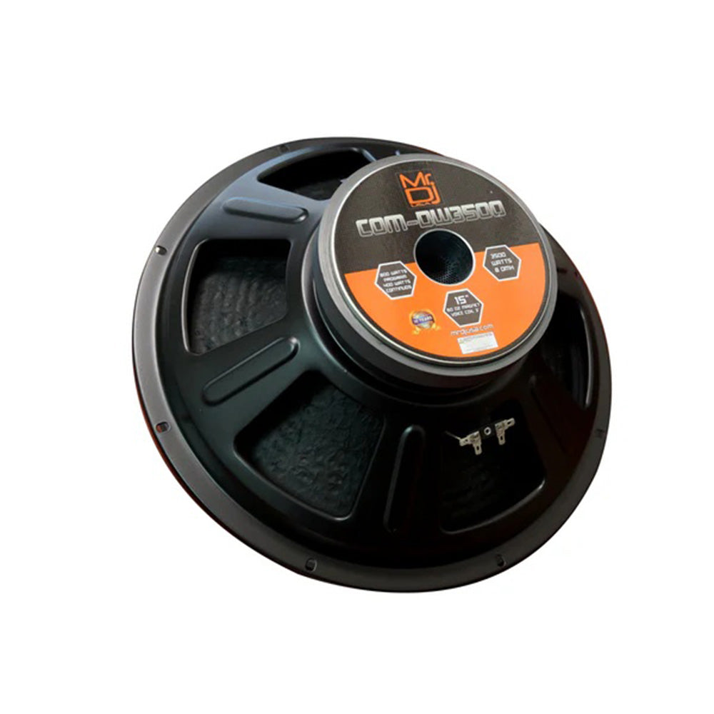 MR DJ COMDW3500 15 Inch 3500W 60 Oz. 8-Ohms Universal Pro Pa/Dj Raw Woofer Subwoofer