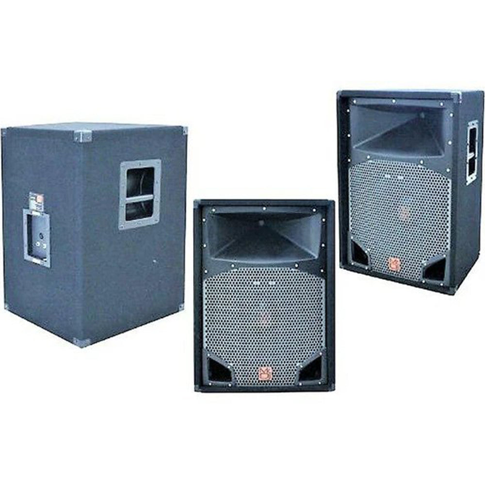 MR DJ COMS15 2-Way Pa Dj Speaker 15" 2500 Watts 2" Titanium Driver