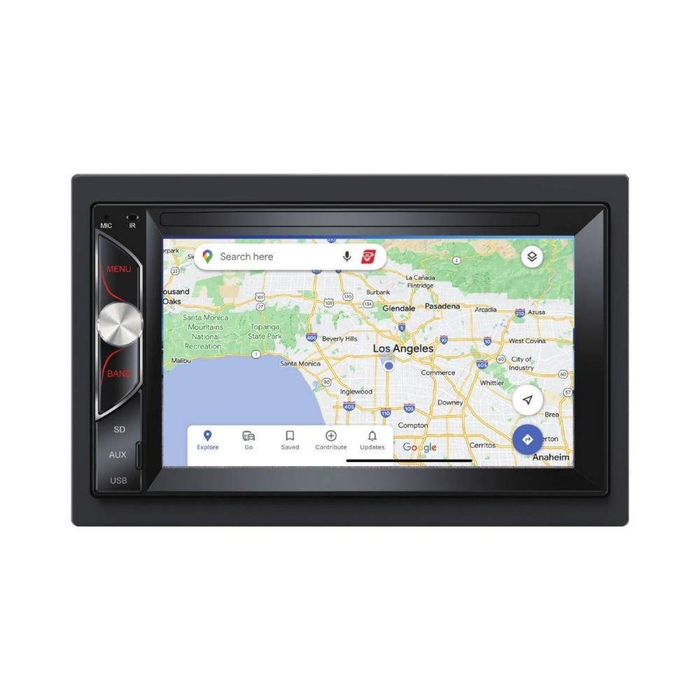 Cerwin Vega CV62BM 2-DIN DVD Multimedia Receiver with 6.2 Inch LCD Touch Screen