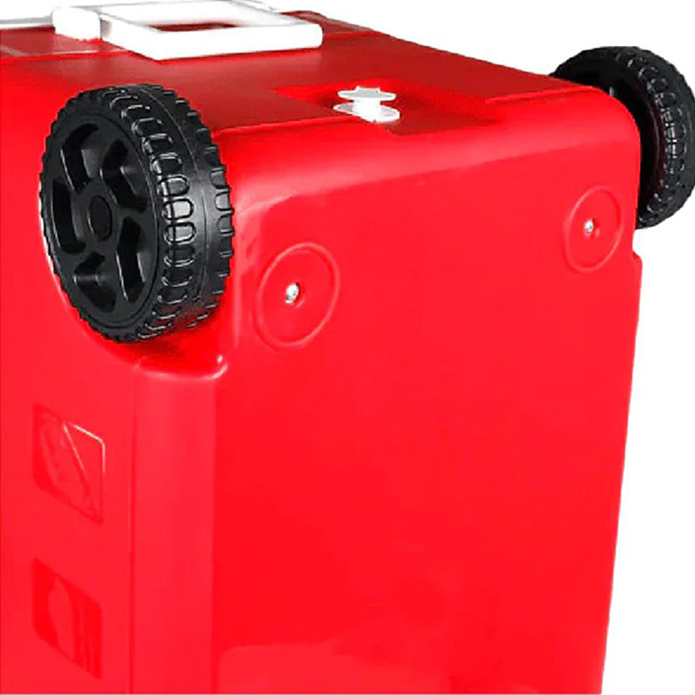 Cerwin Vega CVC65R 55QT Red Cooler with 6.5 Inch 2-Way Marine Built-In Speakers, BT Streaming, Phone Charger, 10hr Battery