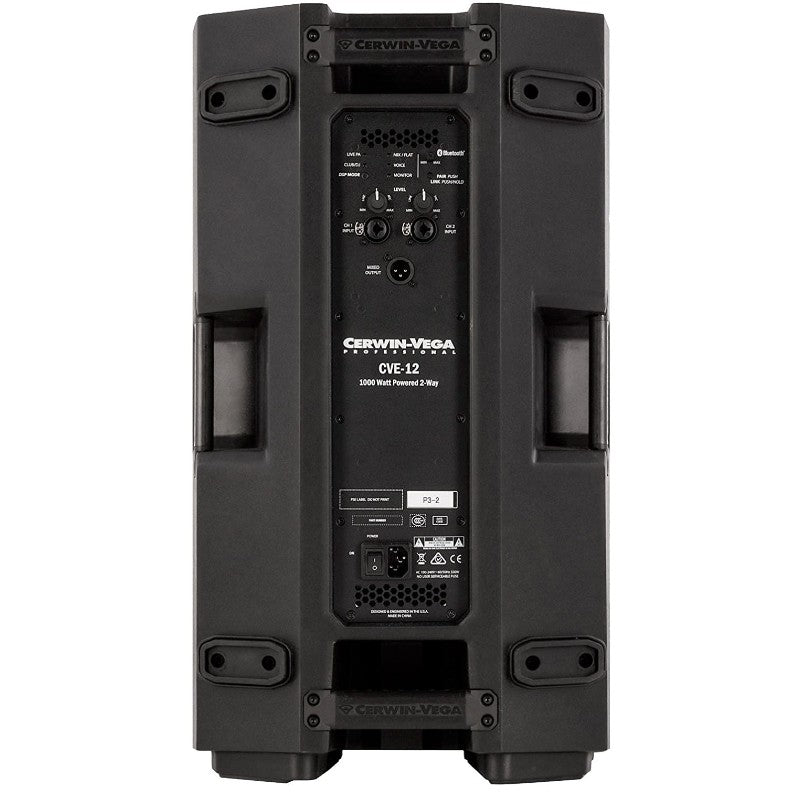Cerwin Vega CVE-12 12" 1000 Watt Powered Loudspeaker with Bluetooth