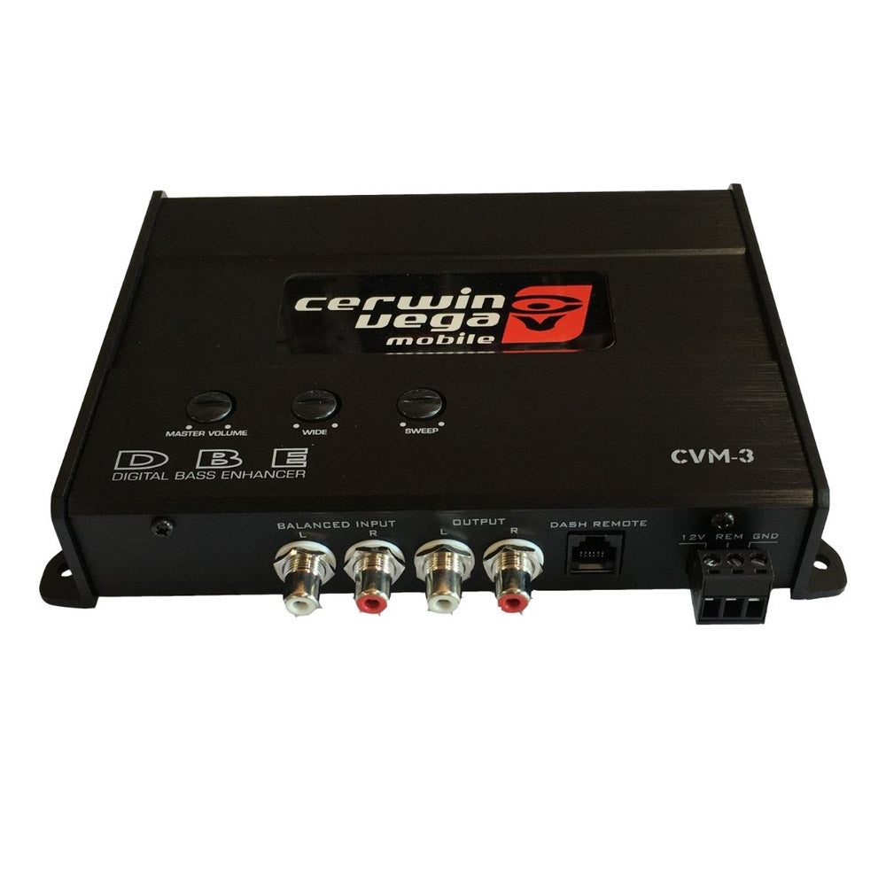 Cerwin Vega CVM3 2-Channel Preamp Inputs and Outputs Digital Bass Enhancer