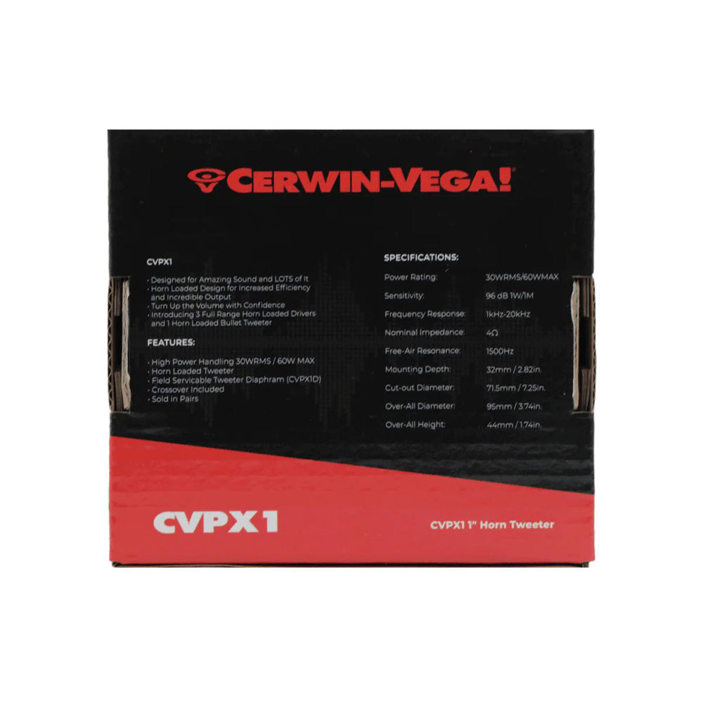 Cerwin Vega CVPX1 CVPX Series 1 Inch Bullet Horn Tweeter