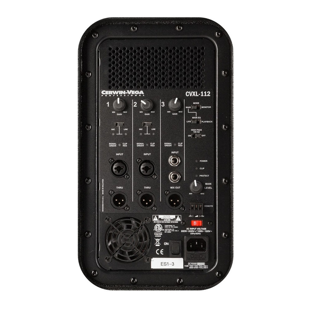 Cerwin-Vega CVXL-112 1500 Watt 12 Inch Powered Loudspeaker