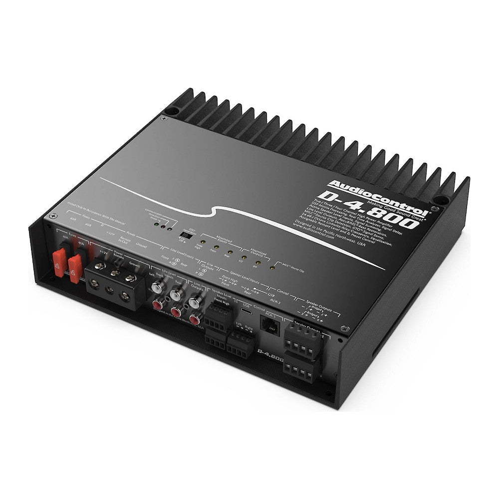 AudioControl D-4.800 800W RMS D-Series 4-Channel Amplifier with Digital Signal Processor