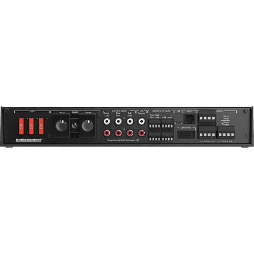 AudioControl D-6.1200 1200W RMS 4 ohm Stable 6-Channel Class-D Amplifier with Digital Signal Processing