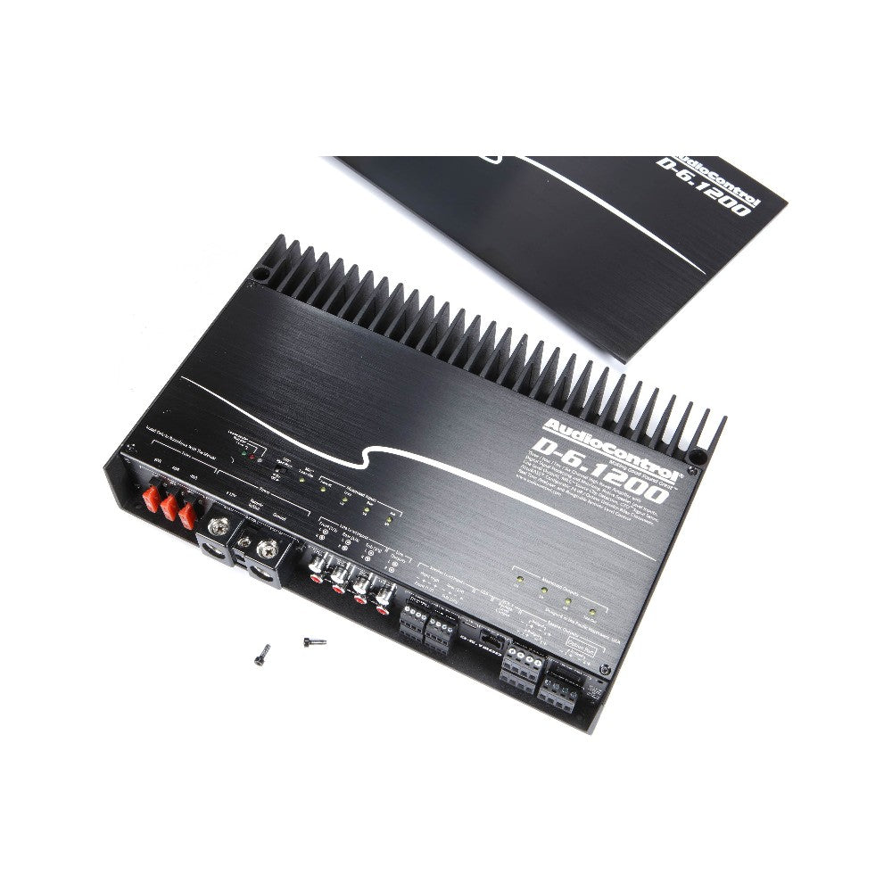 AudioControl D-6.1200 1200W RMS 4 ohm Stable 6-Channel Class-D Amplifier with Digital Signal Processing