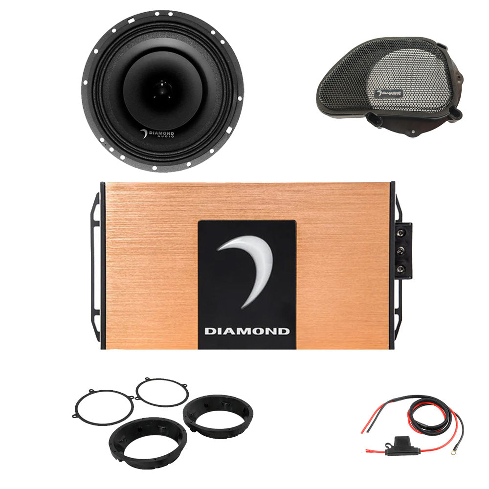Diamond Audio DA9813RGSP2 (Package Includes MICRO2V2, MP652, DHDRG13, MSPWHR, DHDMCA, '98-'13 ROAD GLIDE)