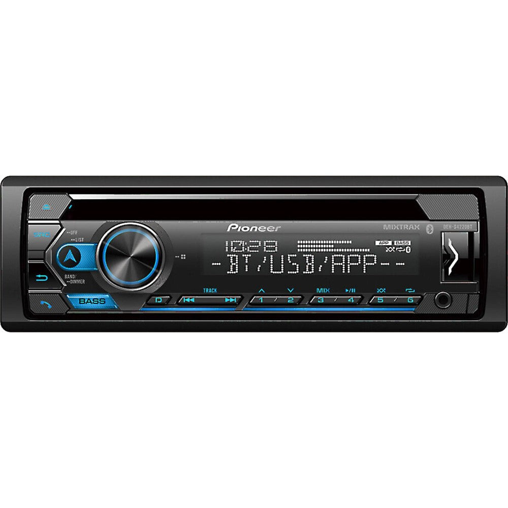 Pioneer DEH-S4220BT Single DIN Bluetooth Smart Sync App Compatibility CD Car Stereo Receiver