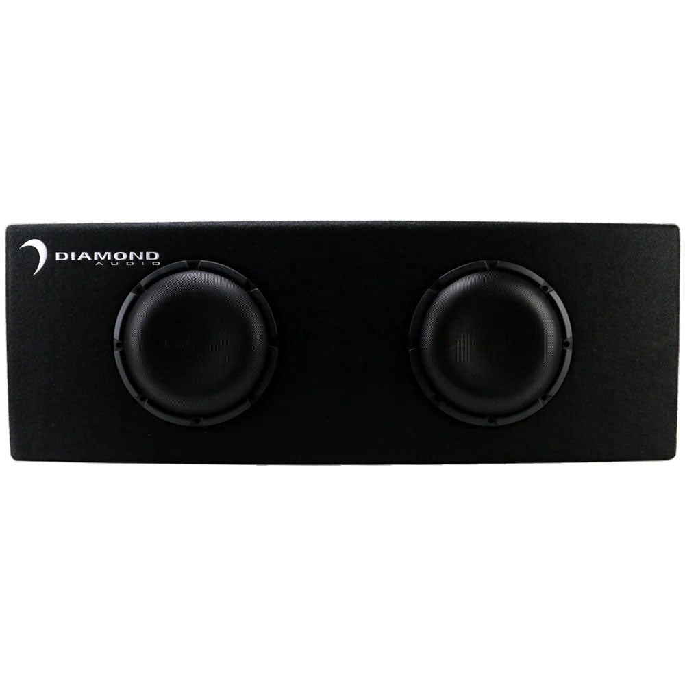Diamond Audio DESMB8D 500W RMS Dual 8-inch Loaded Slot Vented Subwoofer Enclosure