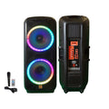 MR DJ DJ215BTA+ Dual 15" 5000W Battery Powered Bluetooth Speaker Microphone Party Speaker