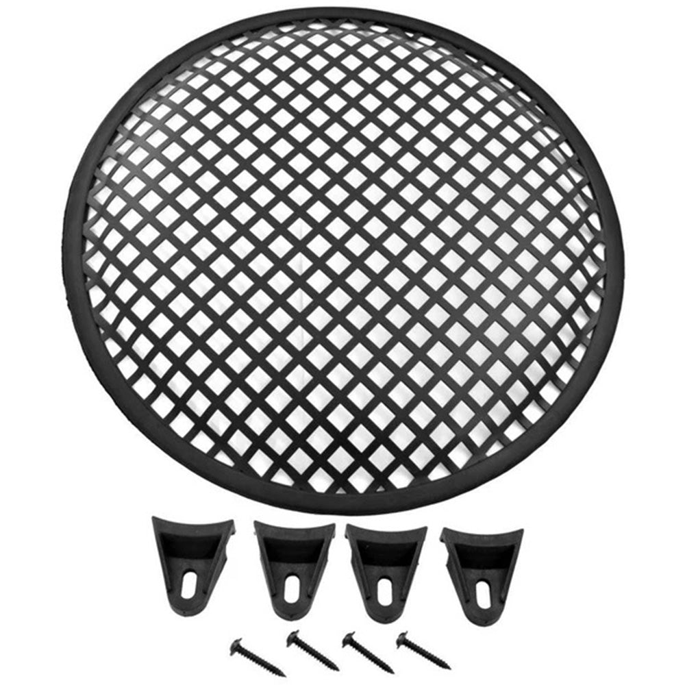 MR DJ DJS8 8 Inch Metal Waffle Mesh Grill Speaker Subwoofer Woofer + Clips & Screws