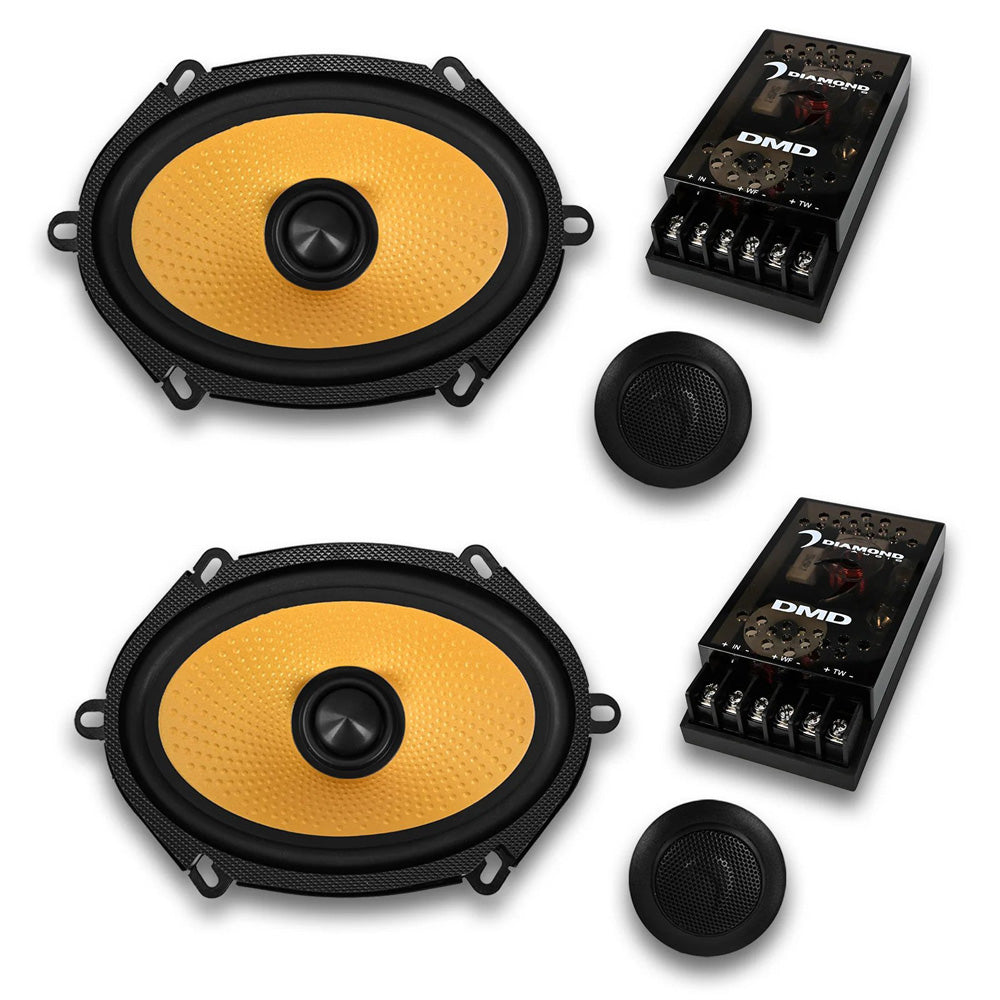 Diamond Audio DMDX68C 6×8" DMDX Series 2-Way Component 4-ohm Speakers