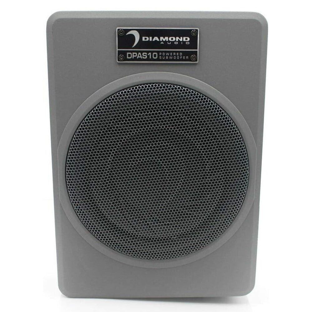 Diamond Audio DPAS10 300W MAX (150W RMS) Powered Active Subwoofer