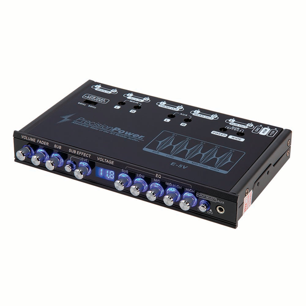 Precision Power E.5V 5-Band Parametric Equalizer with LED Display