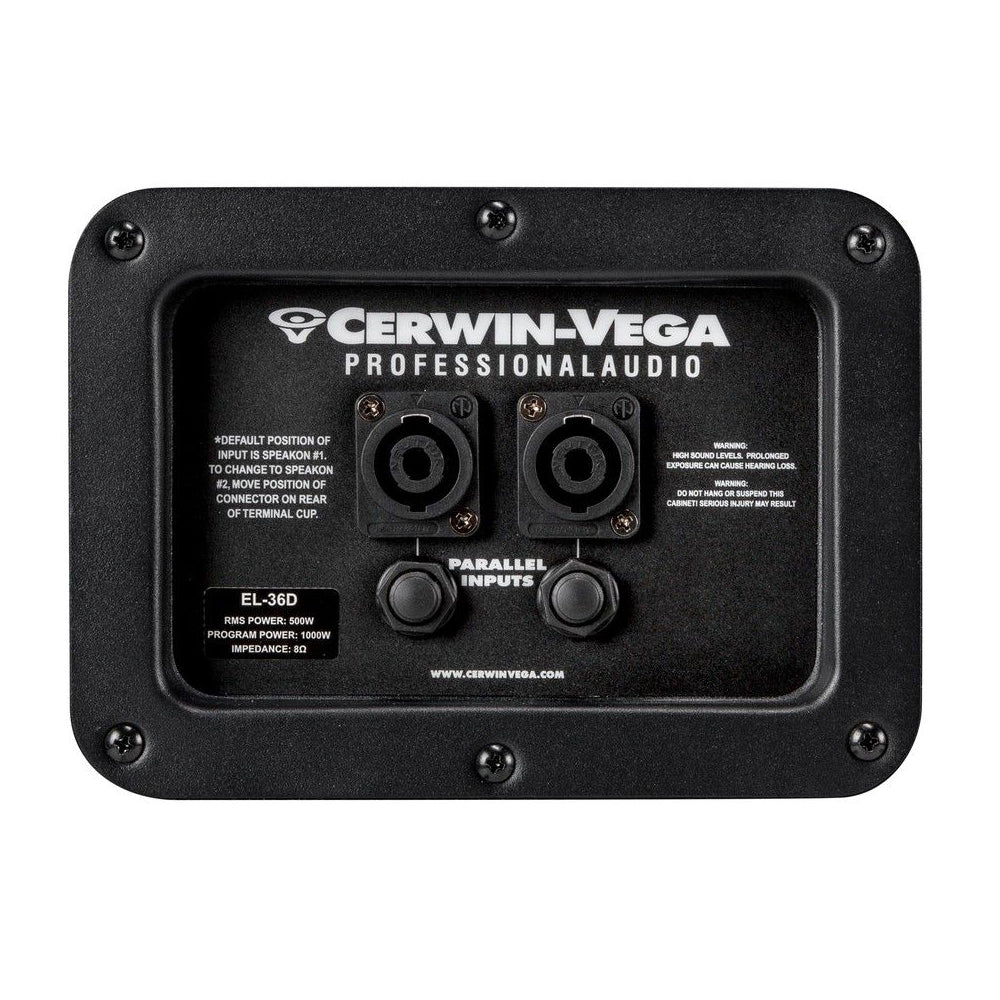 Cerwin Vega EL-36D 18 Inch Passive Horn Subwoofer with Tour Shield