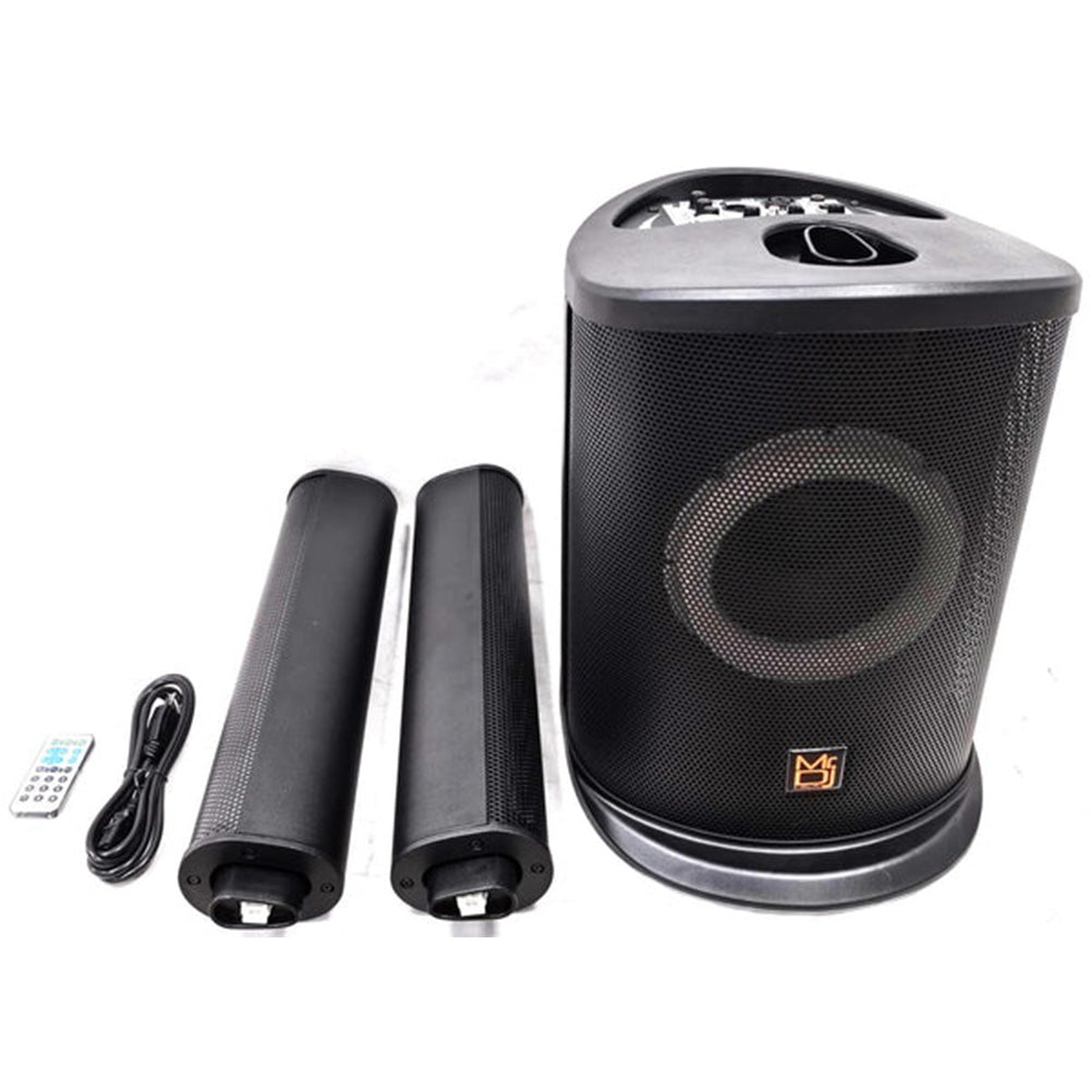 MR DJ ELITE All-In-One 8 Inch Portable Bluetooth Line Column Array Speaker