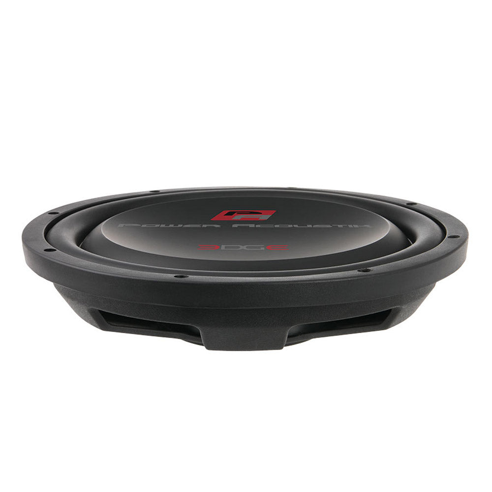 Power Acoustik EW-124S 1400W Max (700W RMS) 12 Inch Edge Shallow Series Single 4ohm Car Subwoofer