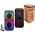 MR DJ FLAME2200 2 X 6.5 Inch Active Speaker With Bluetooth & Fm Radio & Mp3 Player, Eq, With Built-In 2-4 Hours Rechargeable Battery And One Wire Mic,