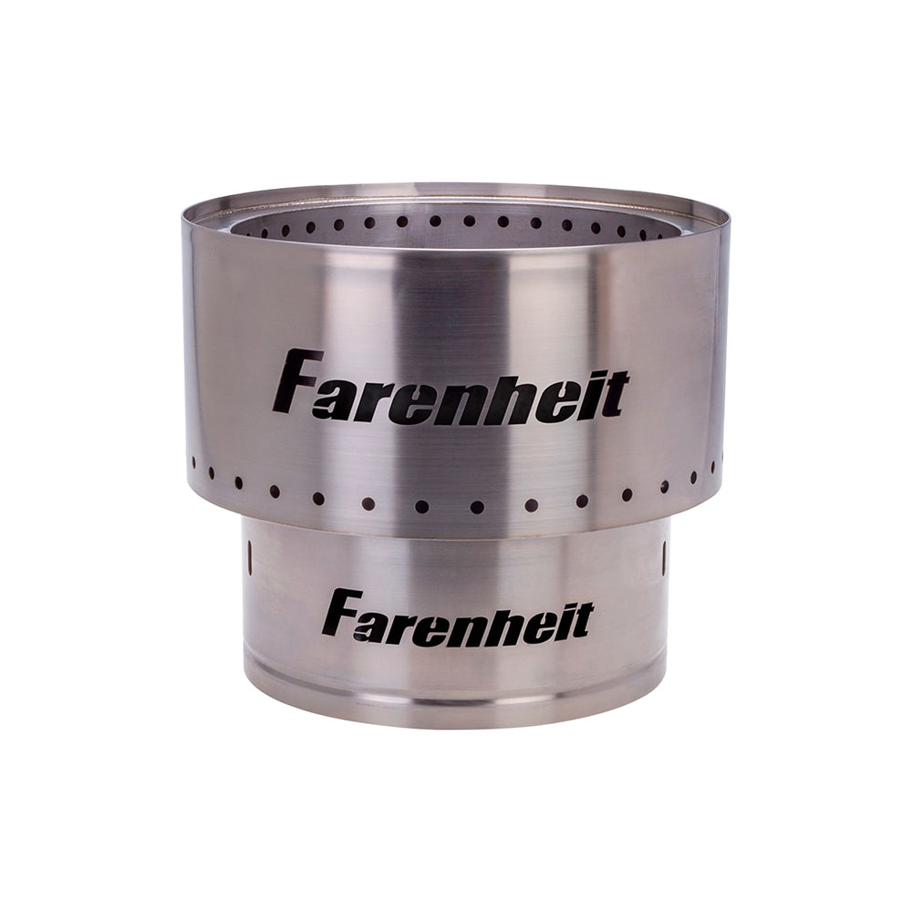 Farenheit - Flare 13.5 inch Smokeless Fire Pit - Silver
