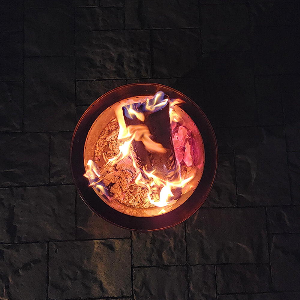 Farenheit - Flare 13.5 inch Smokeless Fire Pit - Silver
