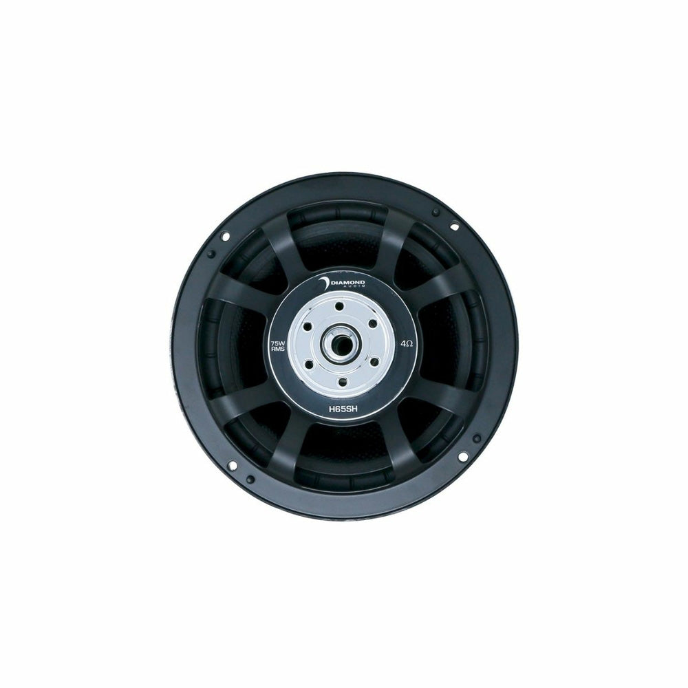 Diamond Audio H65SH 300W Peak (150W RMS) 6.5" HEX 2-Way Shallow Component Speaker