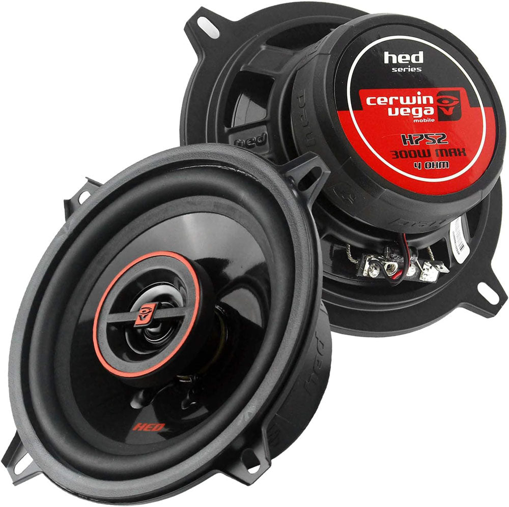 Cerwin Vega H752 275W Max 5.25" HED Series 2-Way Coaxial Car Speakers