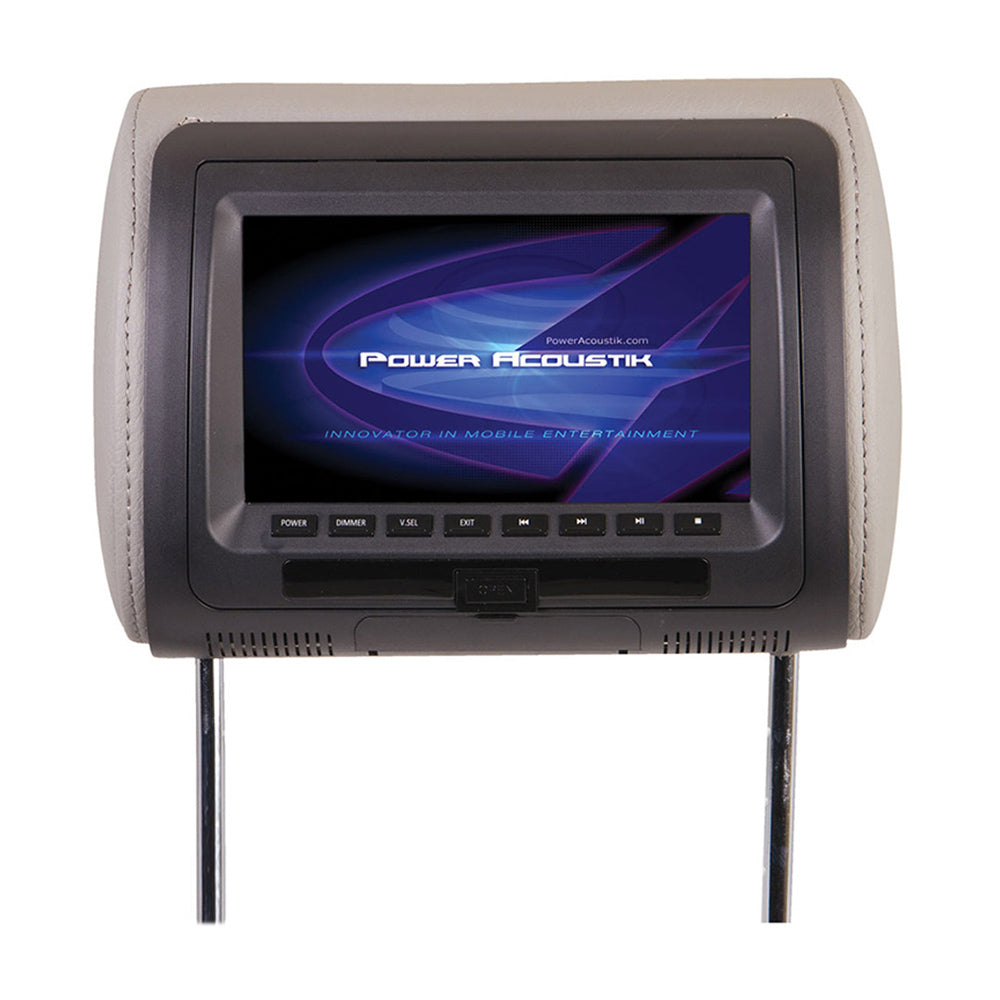 Power Acoustik HDVD.71CC Universal Replacement Headrest Pre-Loaded