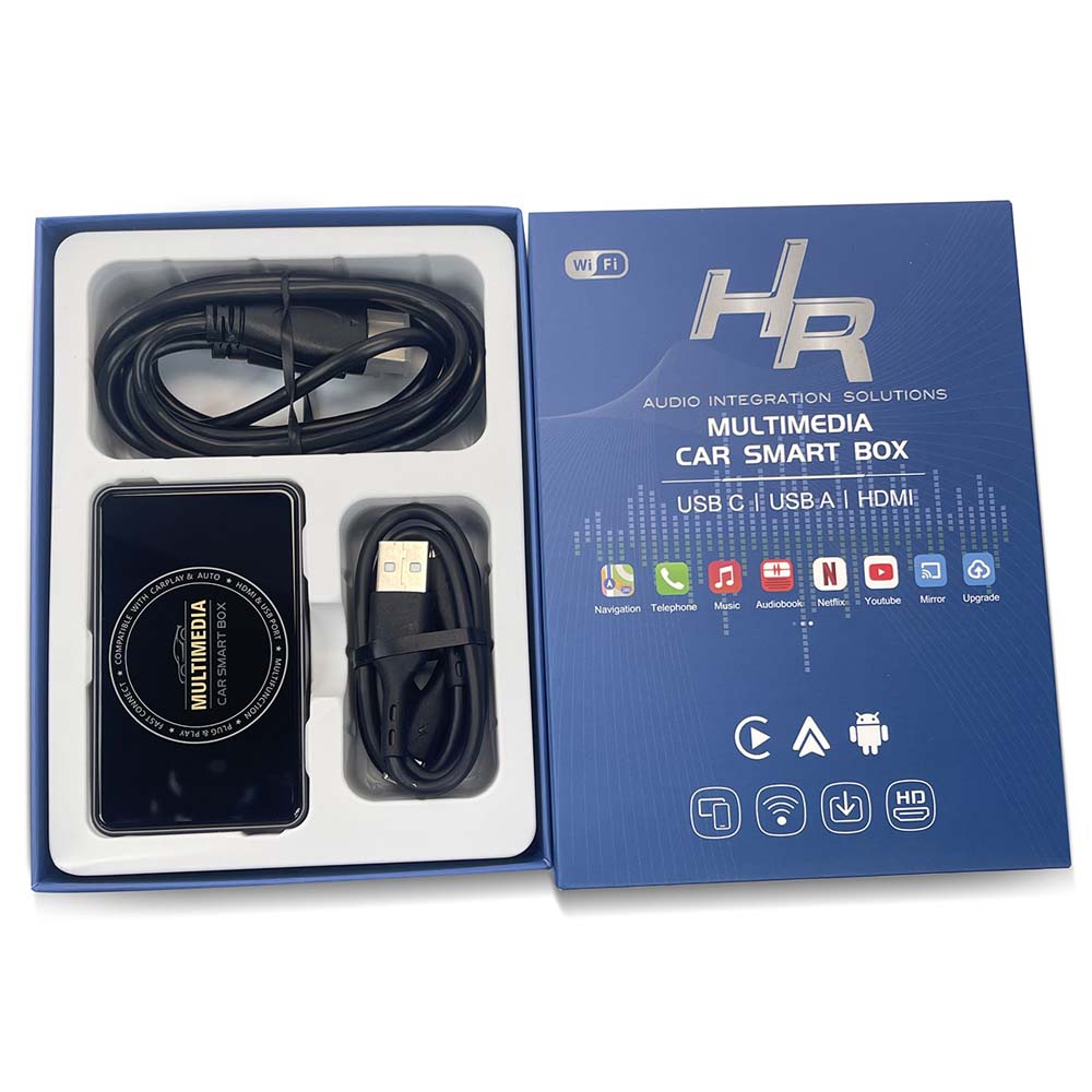 HR Multimedia Plug & Play Car Smart Box With Audio Video Solutions (HR1)