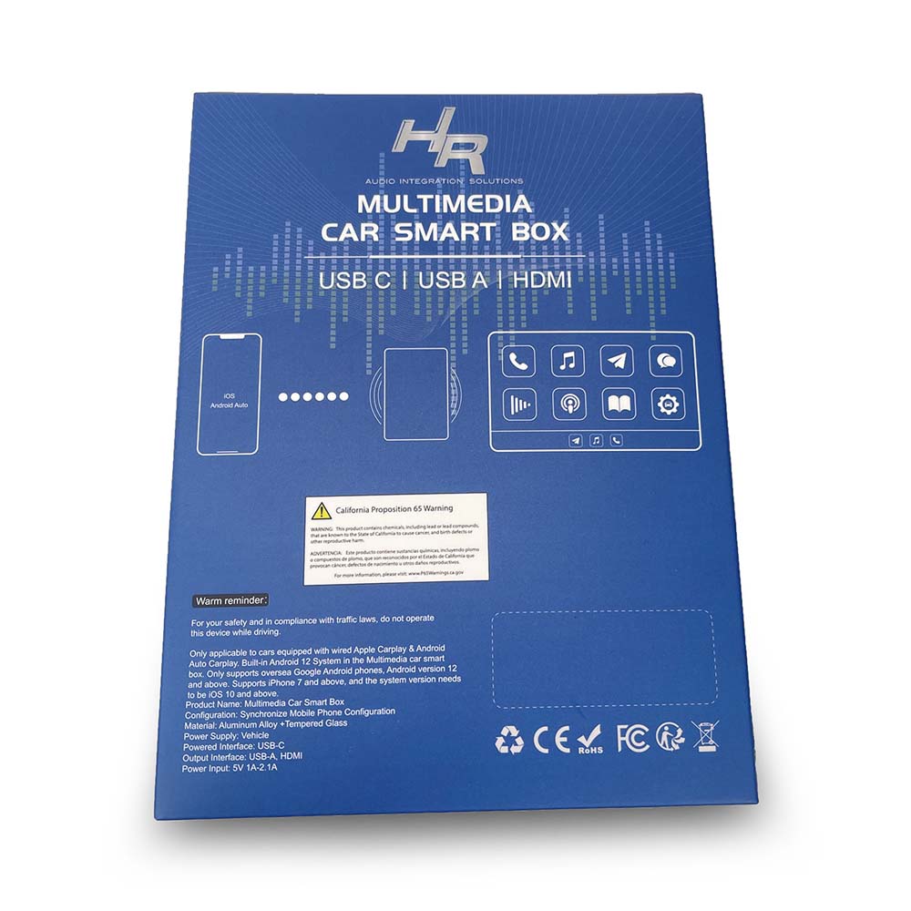 HR Multimedia Plug & Play Car Smart Box With Audio Video Solutions (HR1)