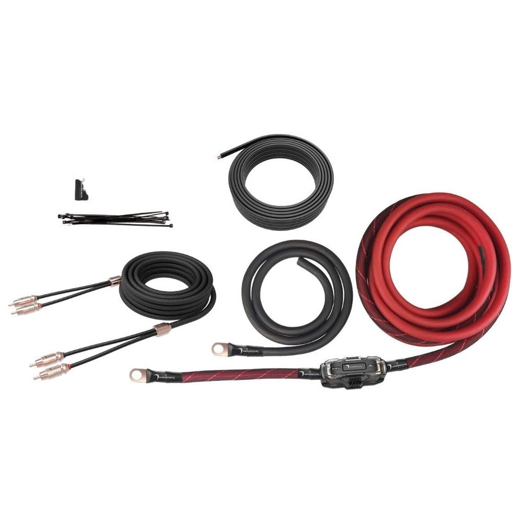 Diamond Audio HX02 2-Channel 0 Gauge Amplifier Installation Kit With RCA Interconnect and 20 ft Speaker Cable