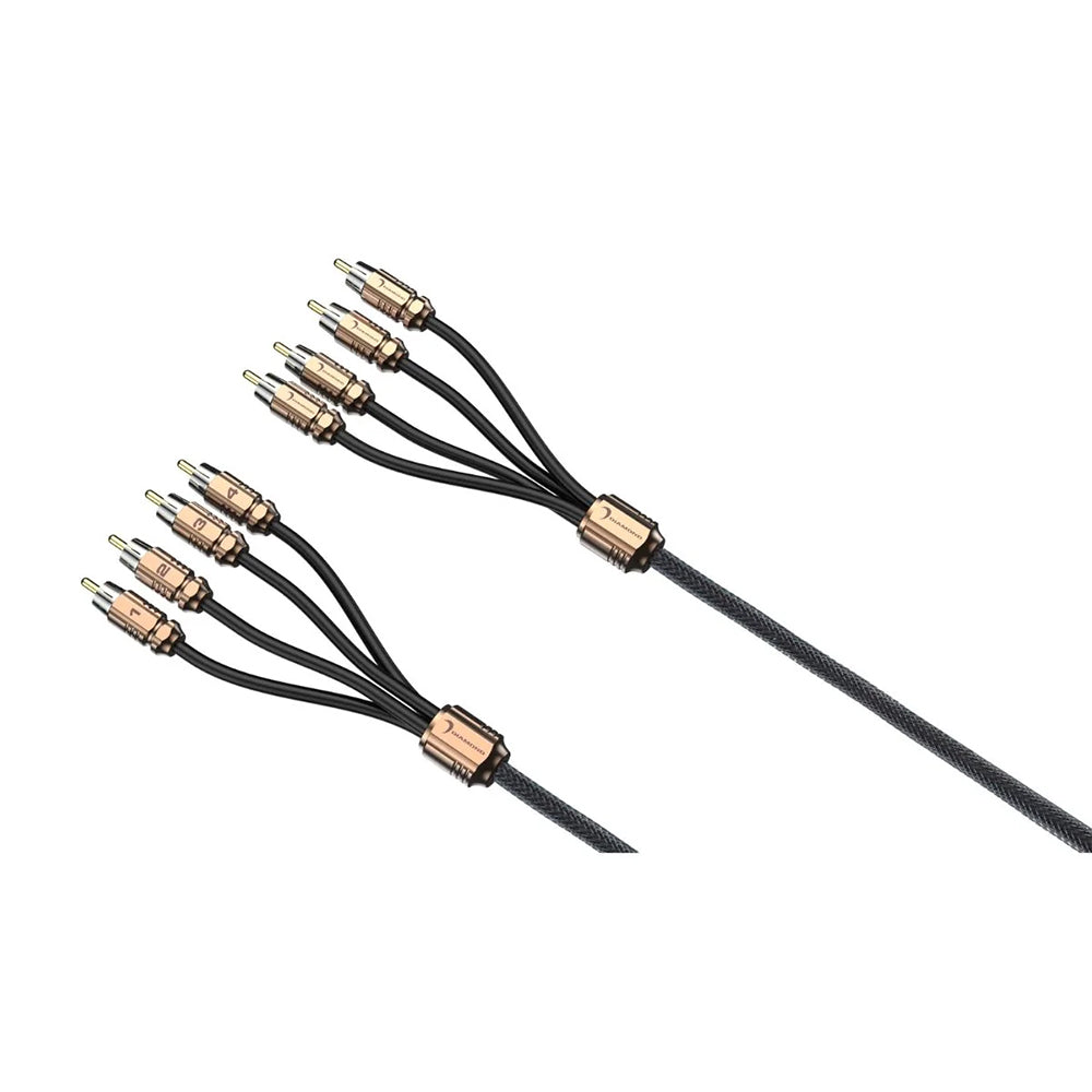 Diamond Audio HX43 3Ft Four Channel RCA Cable