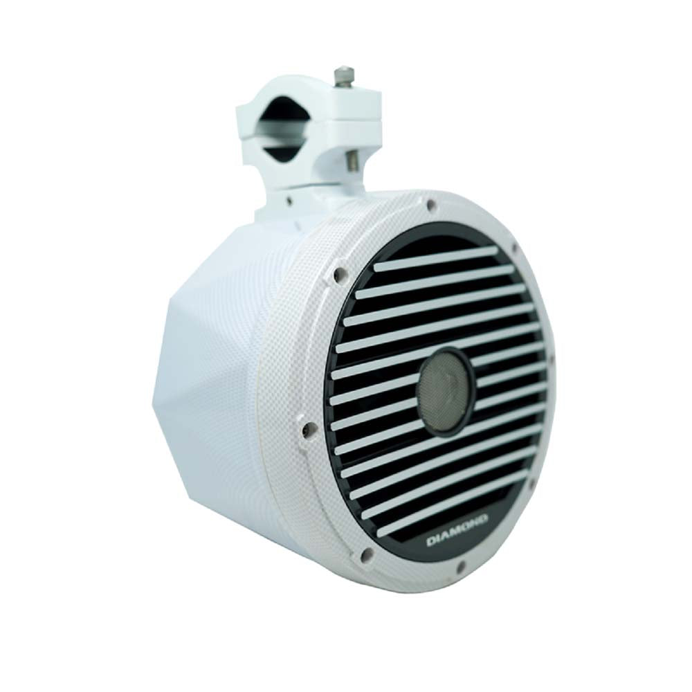 Diamond Audio HXM65PODCFW MOTORSPORTS HXM Series 6.5" 80W RMS (160W Peak Power Handling) 4 Ohm 2-Way Marine Speaker Tower Pod System
