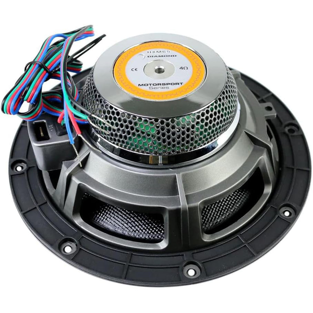 Diamond Audio HXM65 800W Peak (160W RMS) 6.5" HXM Series 2-Way Marine Coaxial Speakers