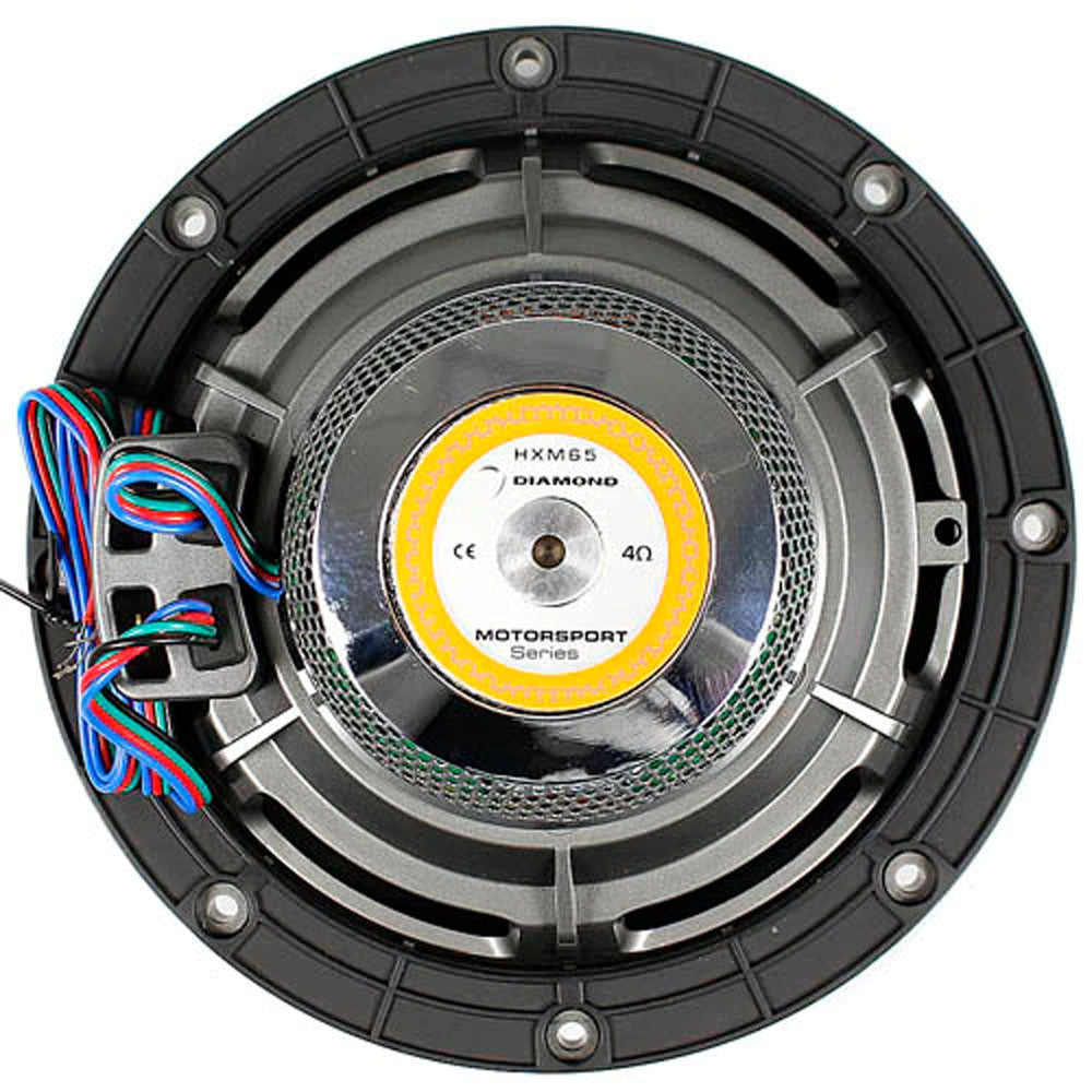 Diamond Audio HXM65 800W Peak (160W RMS) 6.5" HXM Series 2-Way Marine Coaxial Speakers